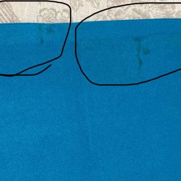 Blue Soft  warm scarf is a mixture of acrylic and cashmere  - Picture 6 of 6